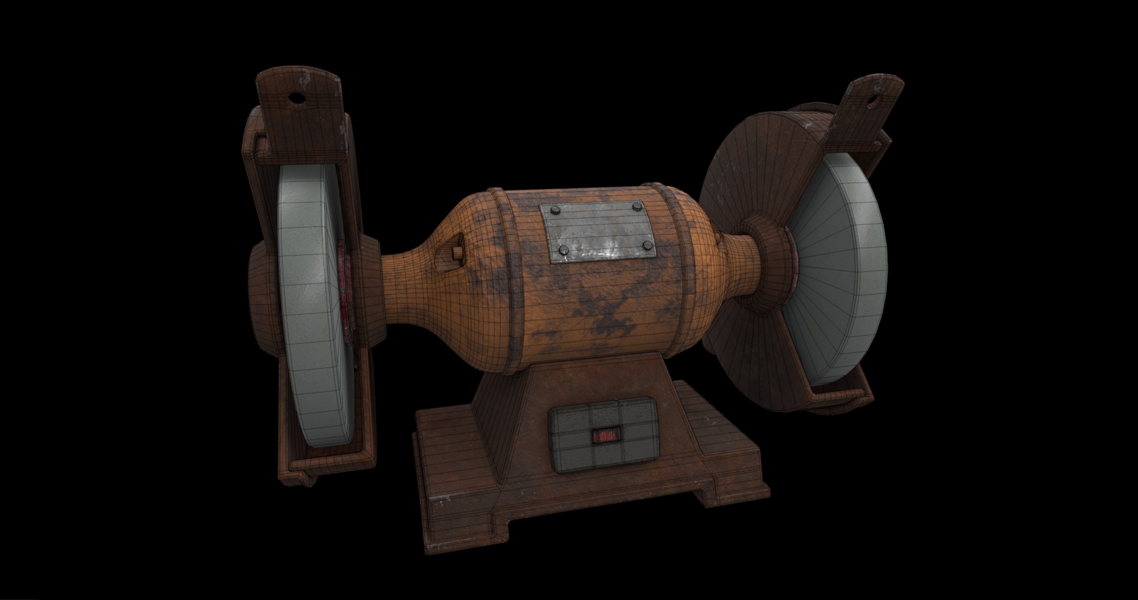 bench grinder 3D model_5