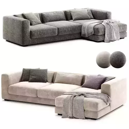Sena 2 Piece RAF Sectional Alcala Graphite