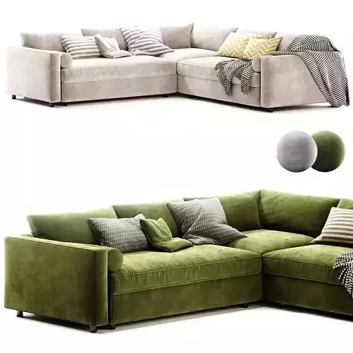 Aris 3 Piece L Shaped Sectional Sofa