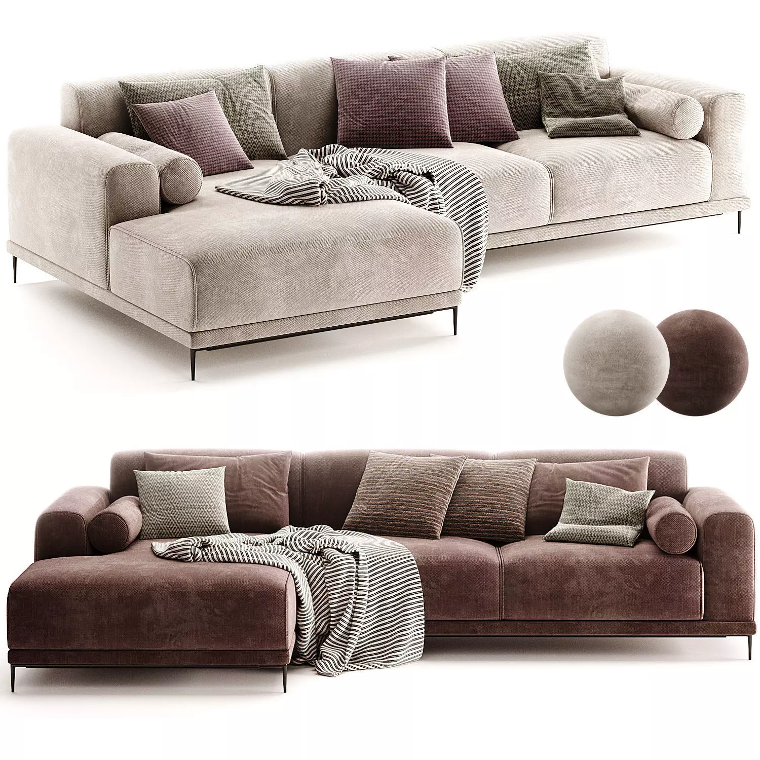Marlet Corner Sofa 3D model