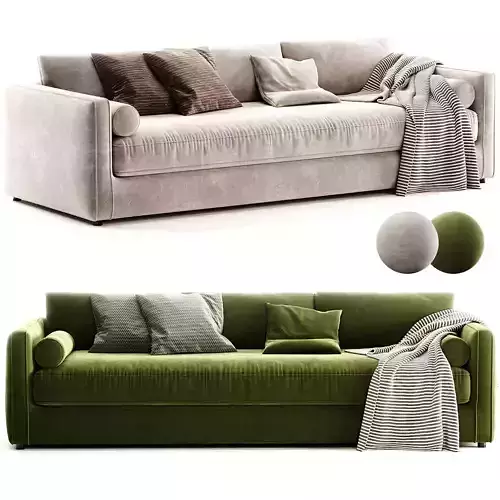 Aris Grande Deep Track Arm Sofa 3D model