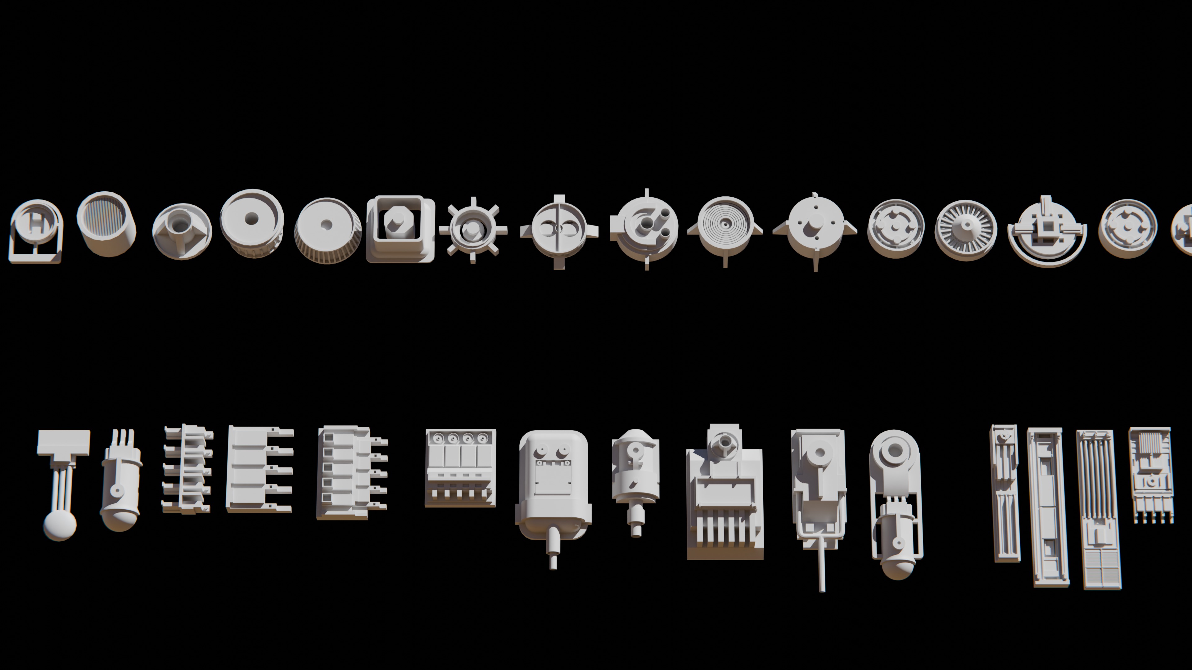 SCIFI KITBASH 3D model_5