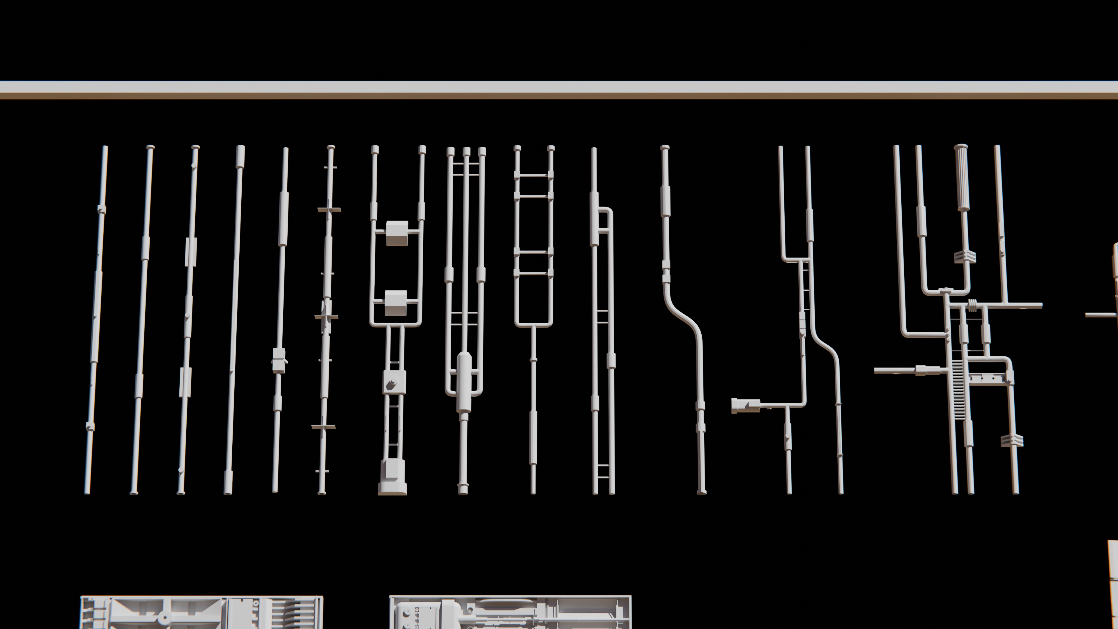 SCIFI KITBASH 3D model_3