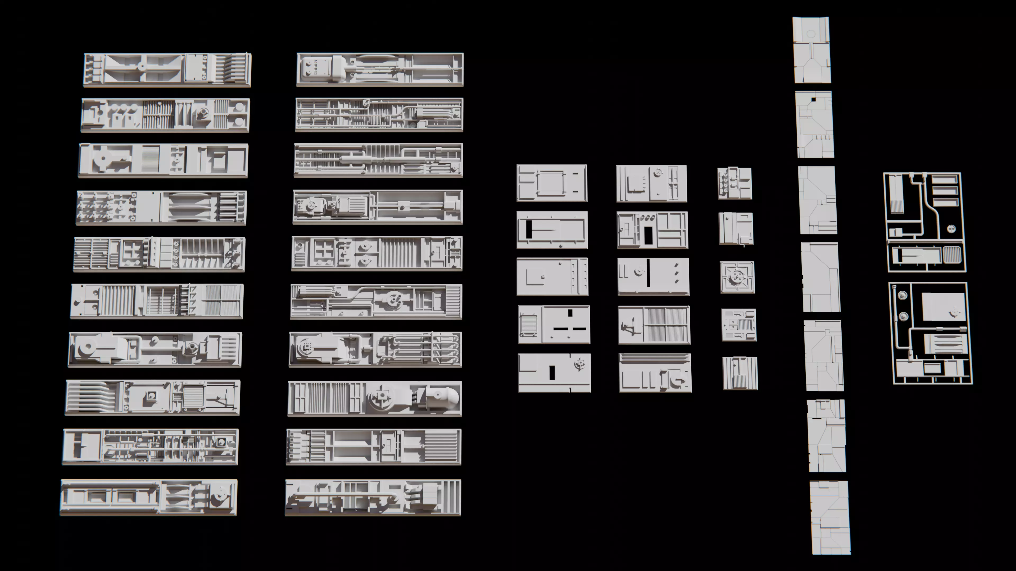 SCIFI KITBASH 3D model_0