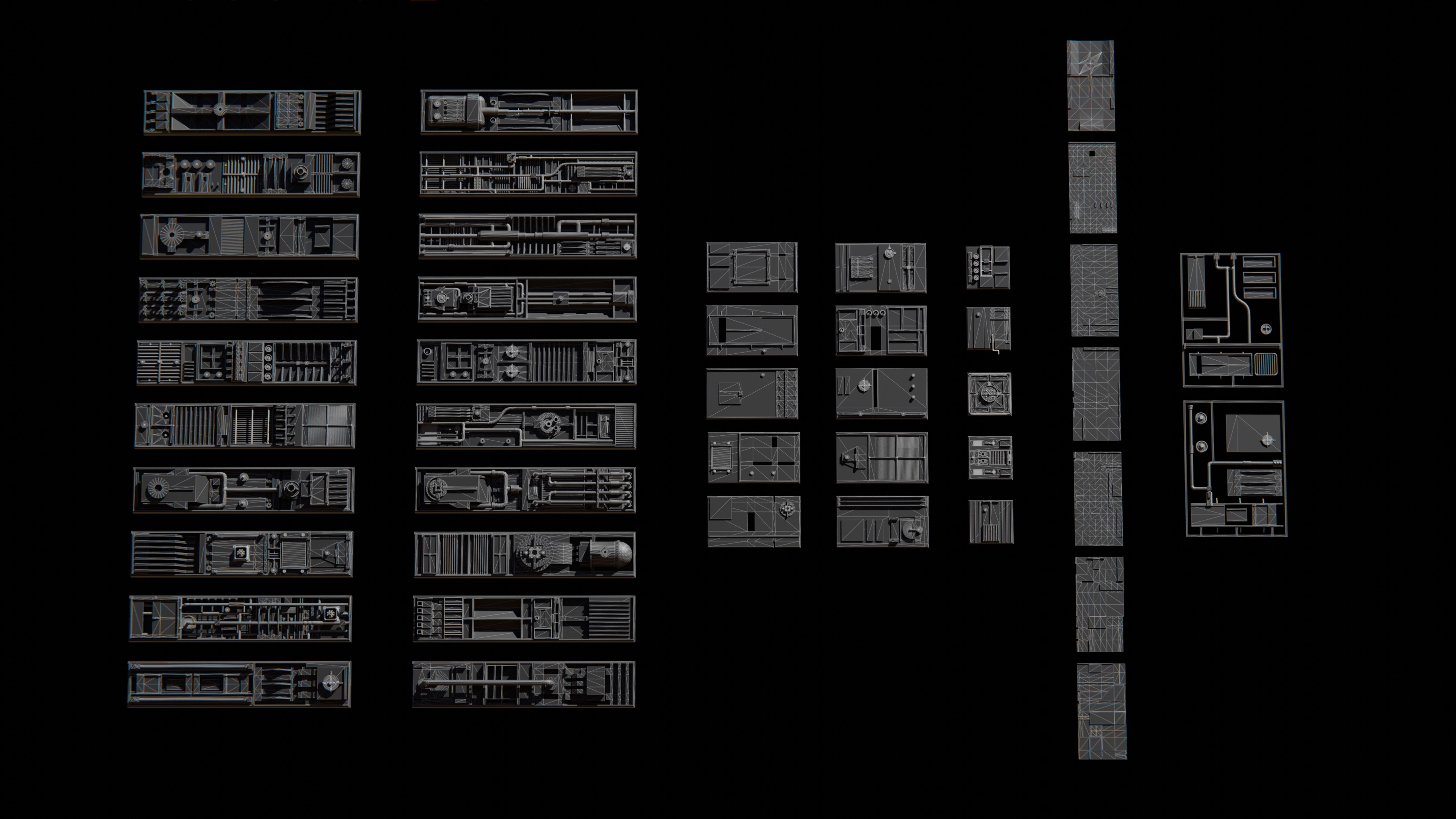 SCIFI KITBASH 3D model_10