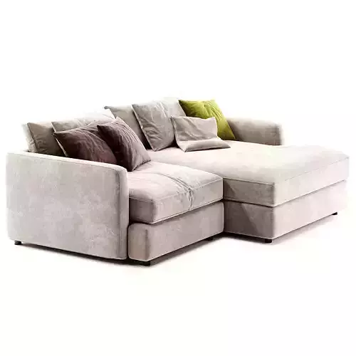 Lounge Deep 2 Piece Sectional Sofa 3D model