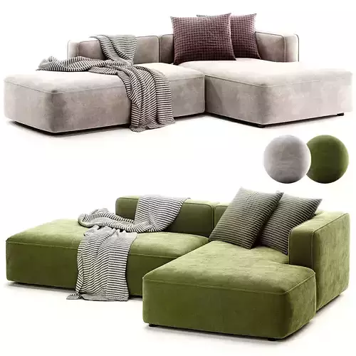 BASECAMP XL Small Sofa 3D model