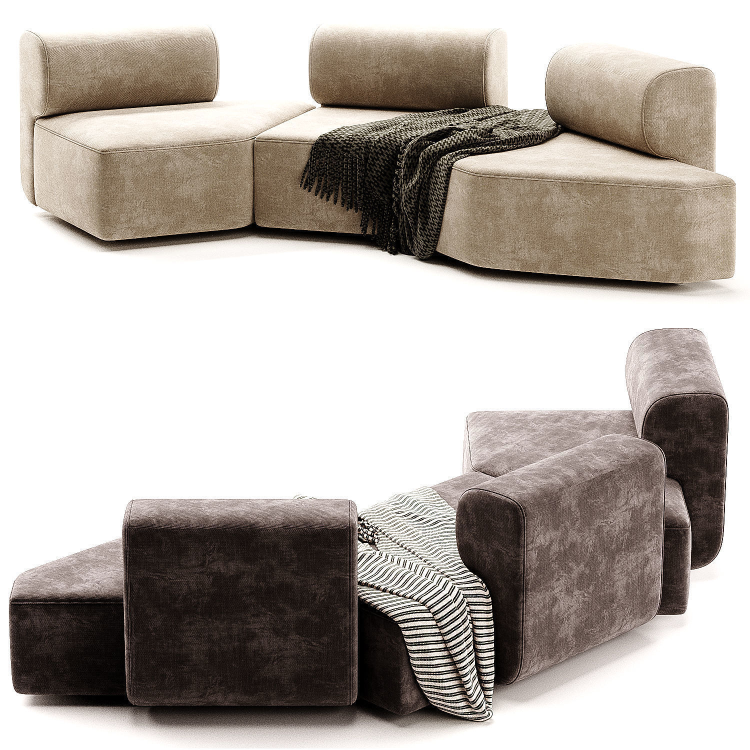 Stage Bundle Sofa 3D model_1