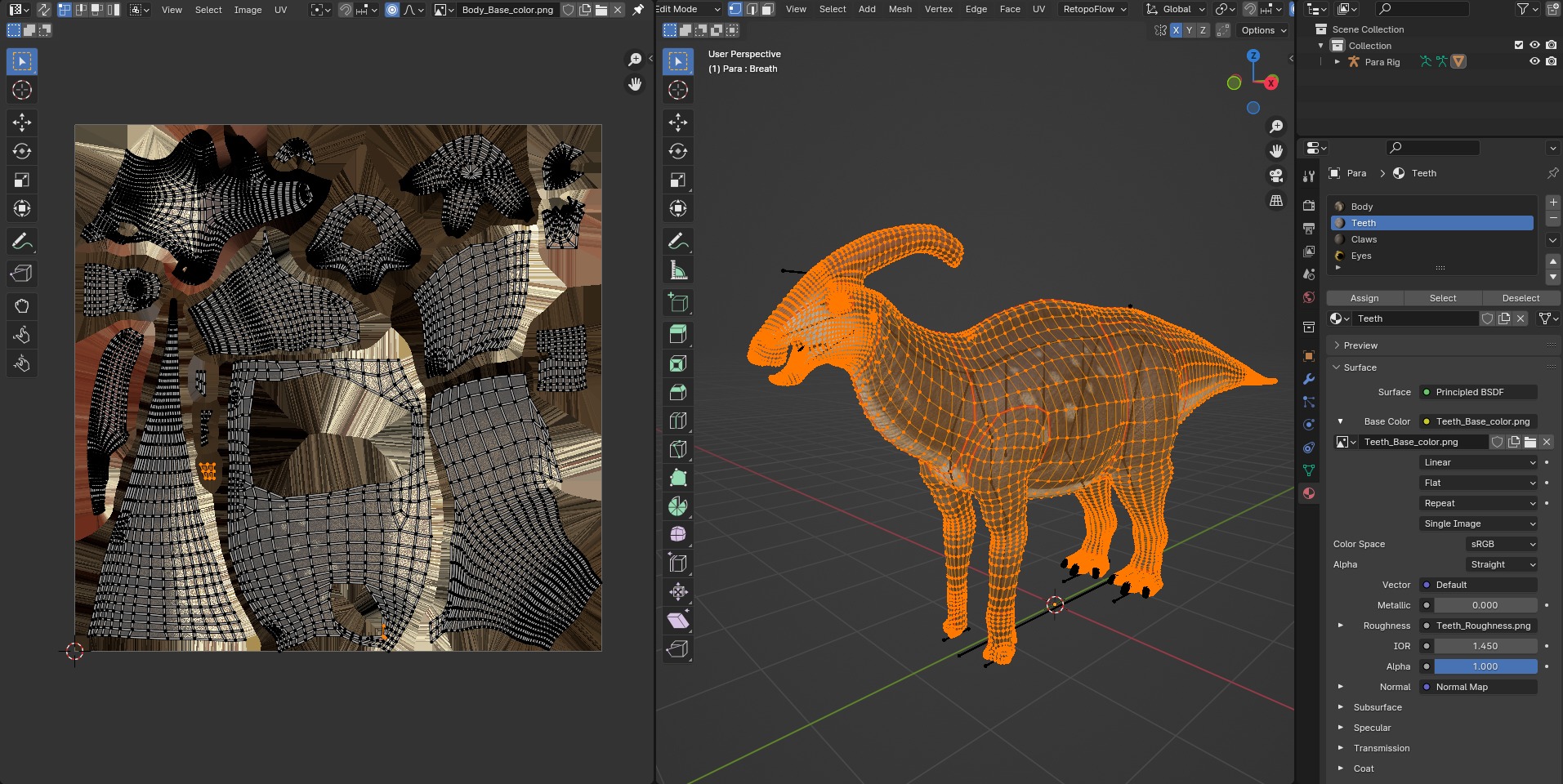 Parasaurolophus walkeri Low-poly 3D model_6