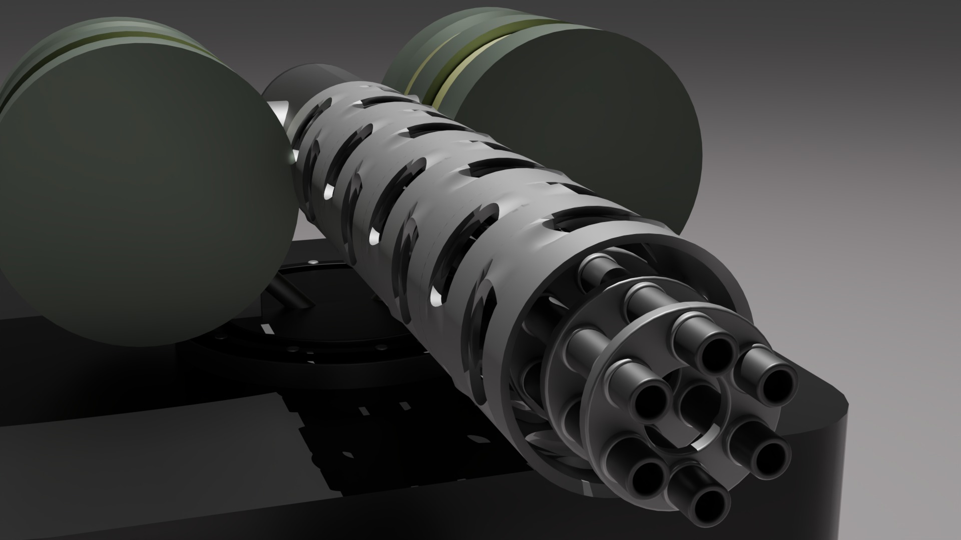 Autocannon Turret from Rimworld 3D Low-poly 3D model_3