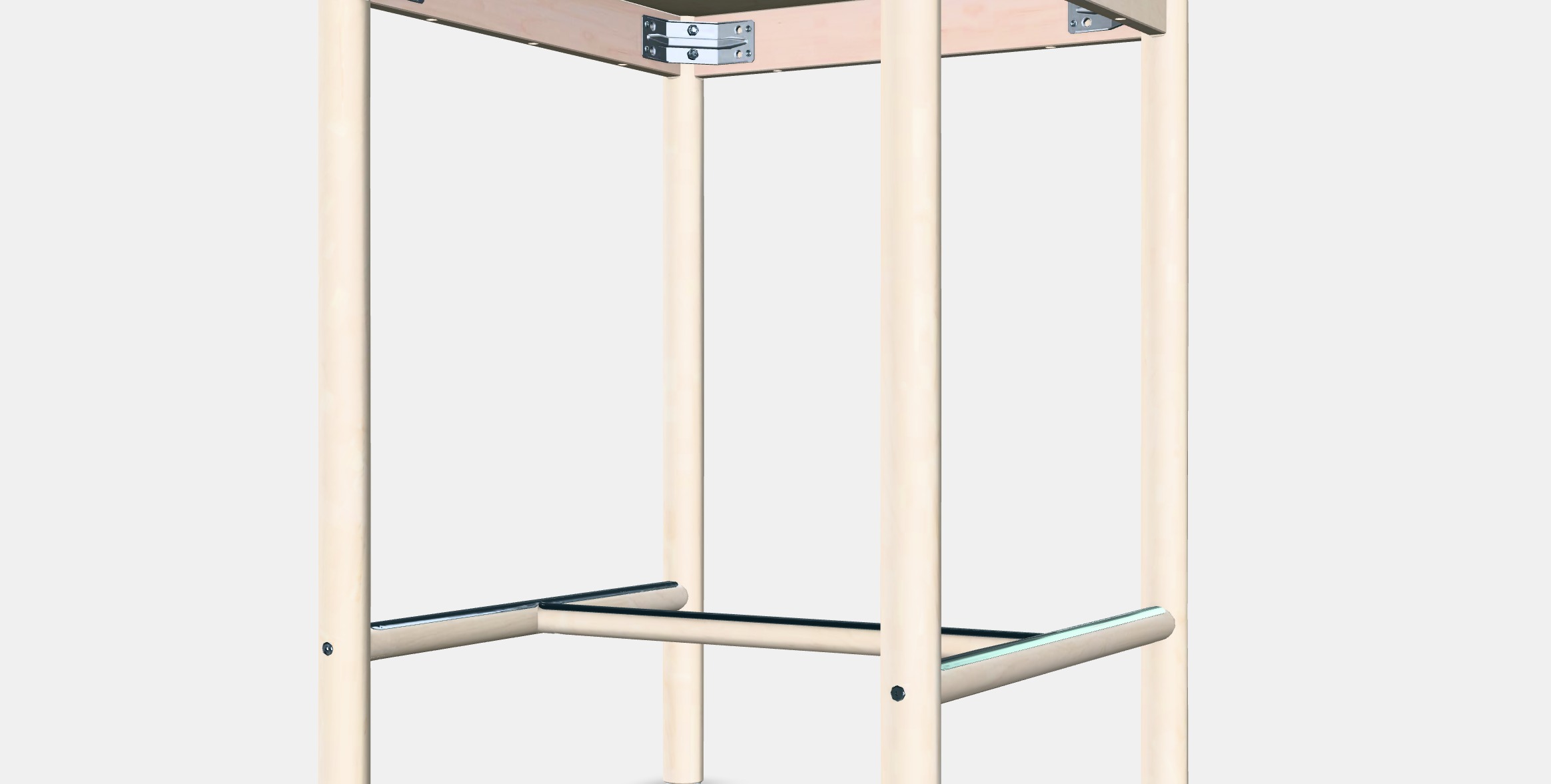 RONNINGE Bar table Low-poly 3D model_5