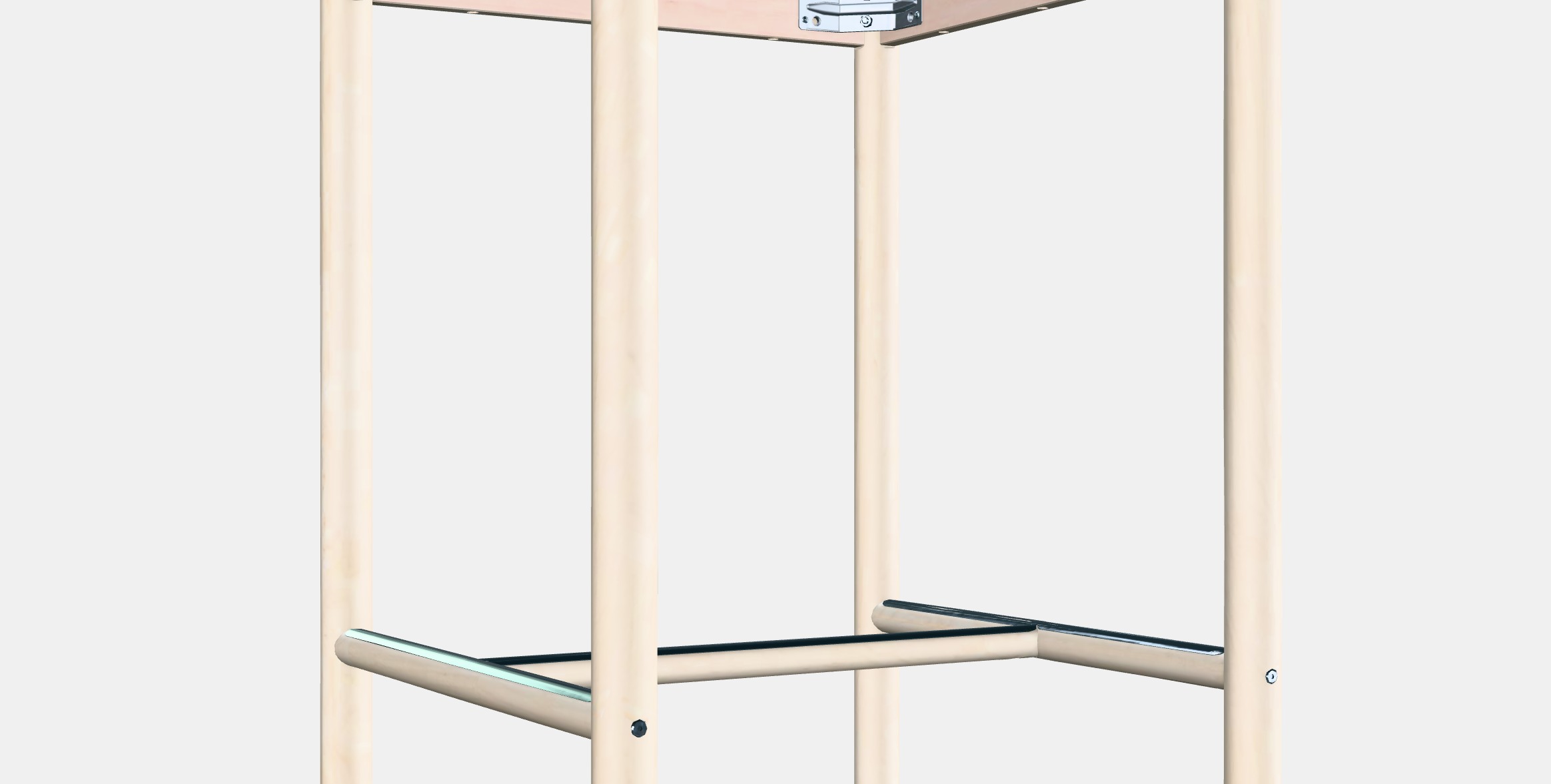 RONNINGE Bar table Low-poly 3D model_3