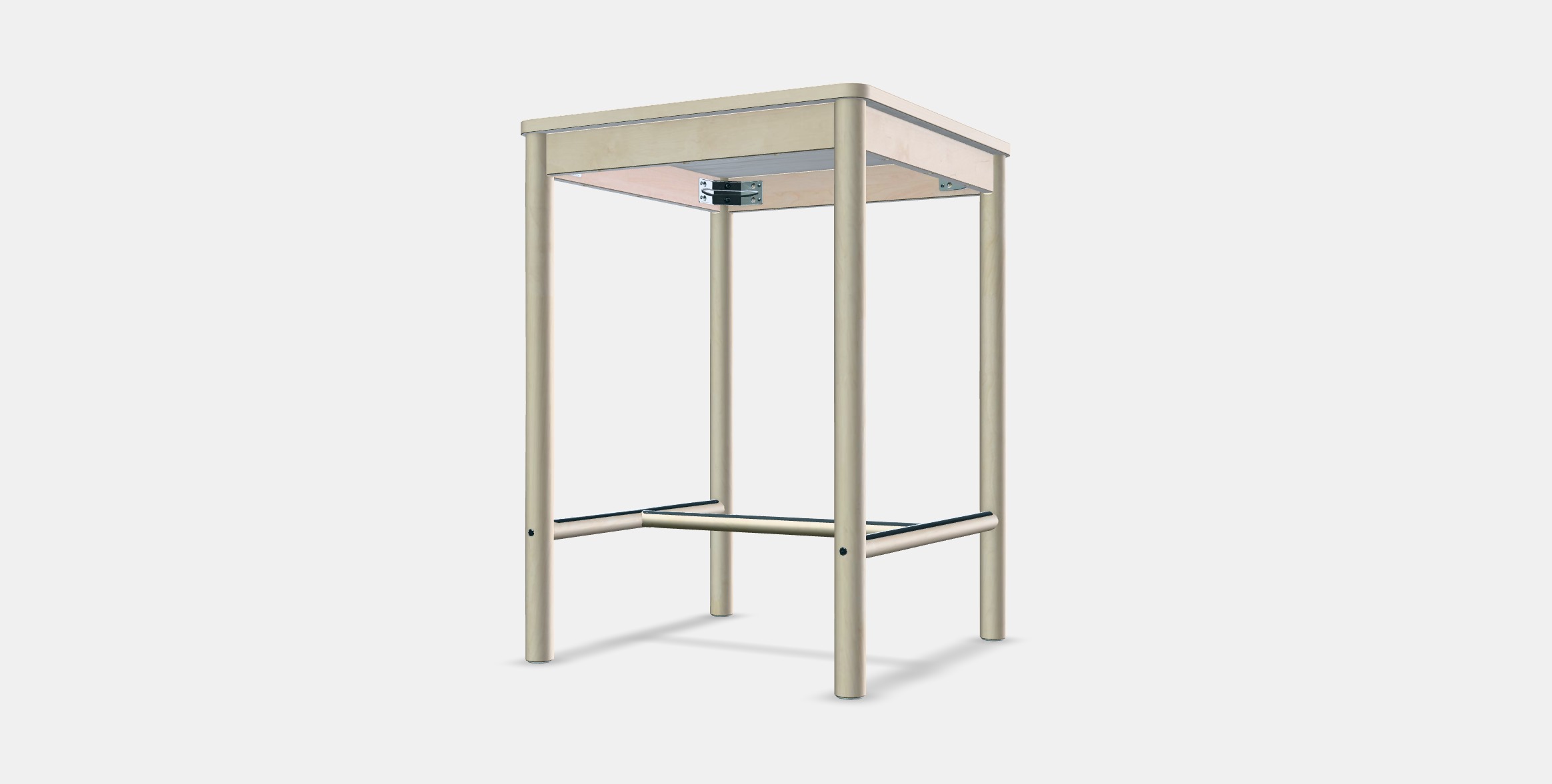 RONNINGE Bar table Low-poly 3D model_12