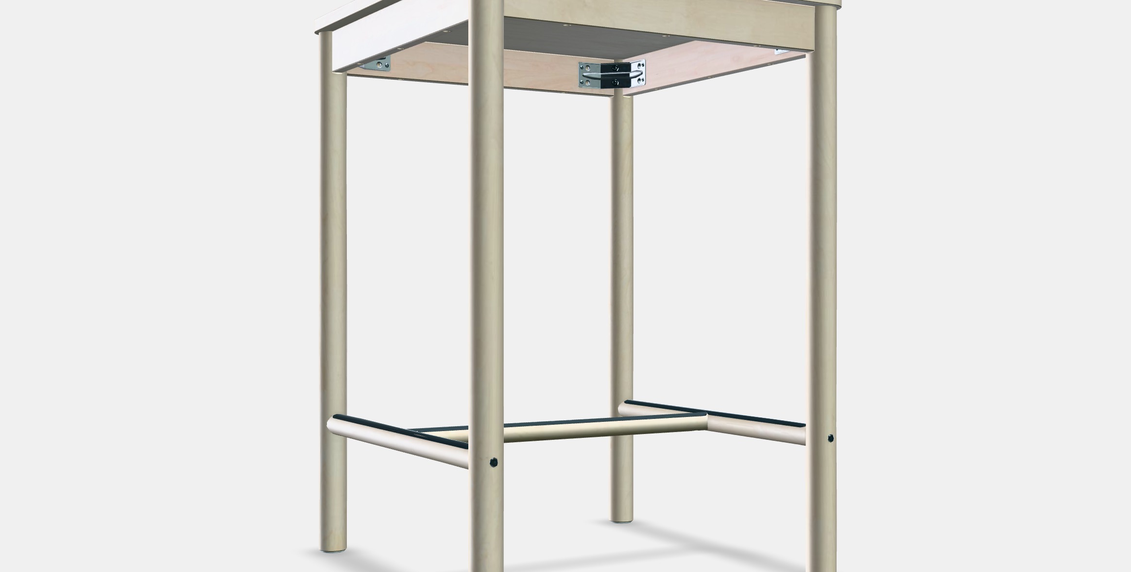 RONNINGE Bar table Low-poly 3D model_9