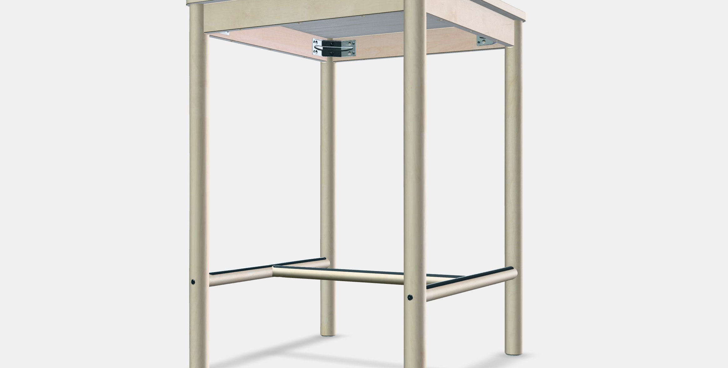 RONNINGE Bar table Low-poly 3D model_13