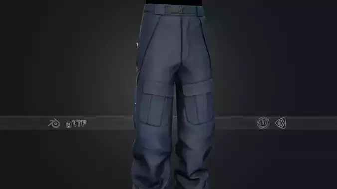 Blue Snowboard Pants Style 3