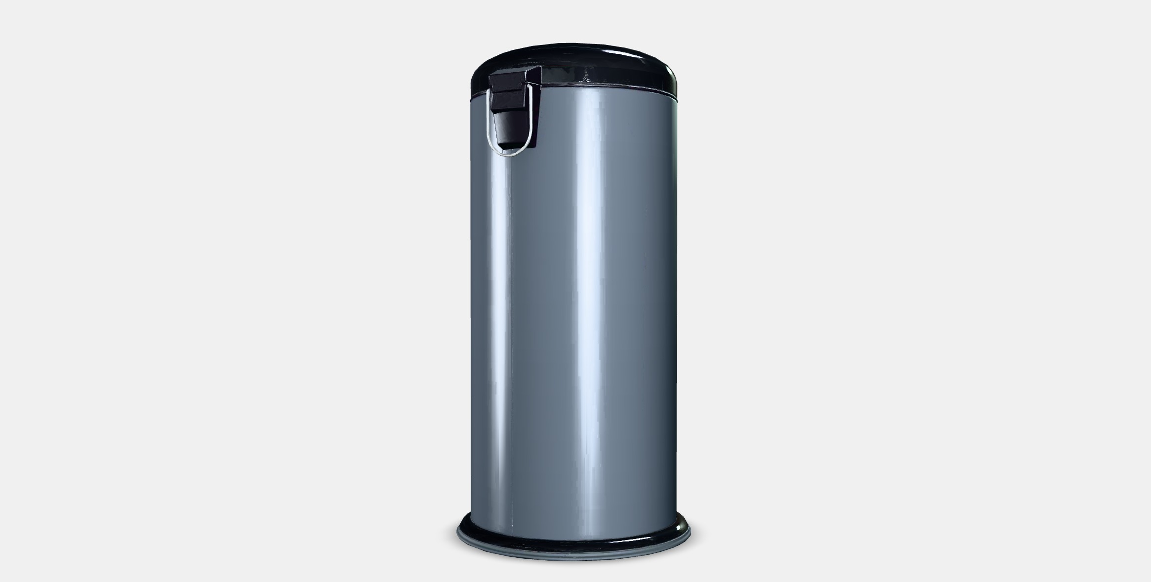 MJOSA Waste bin with pedal Low-poly 3D model_4