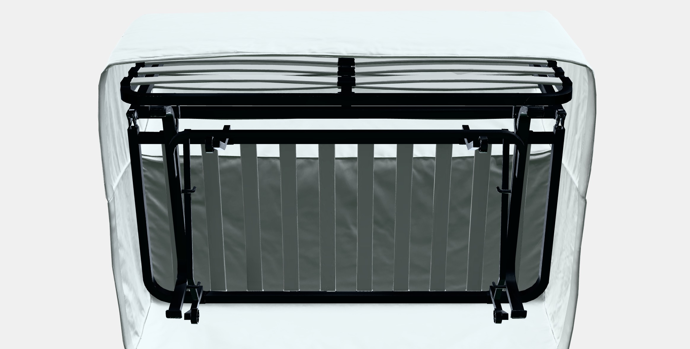 LYCKSELE HAVET 2-seat sofa-bed Low-poly 3D model_10