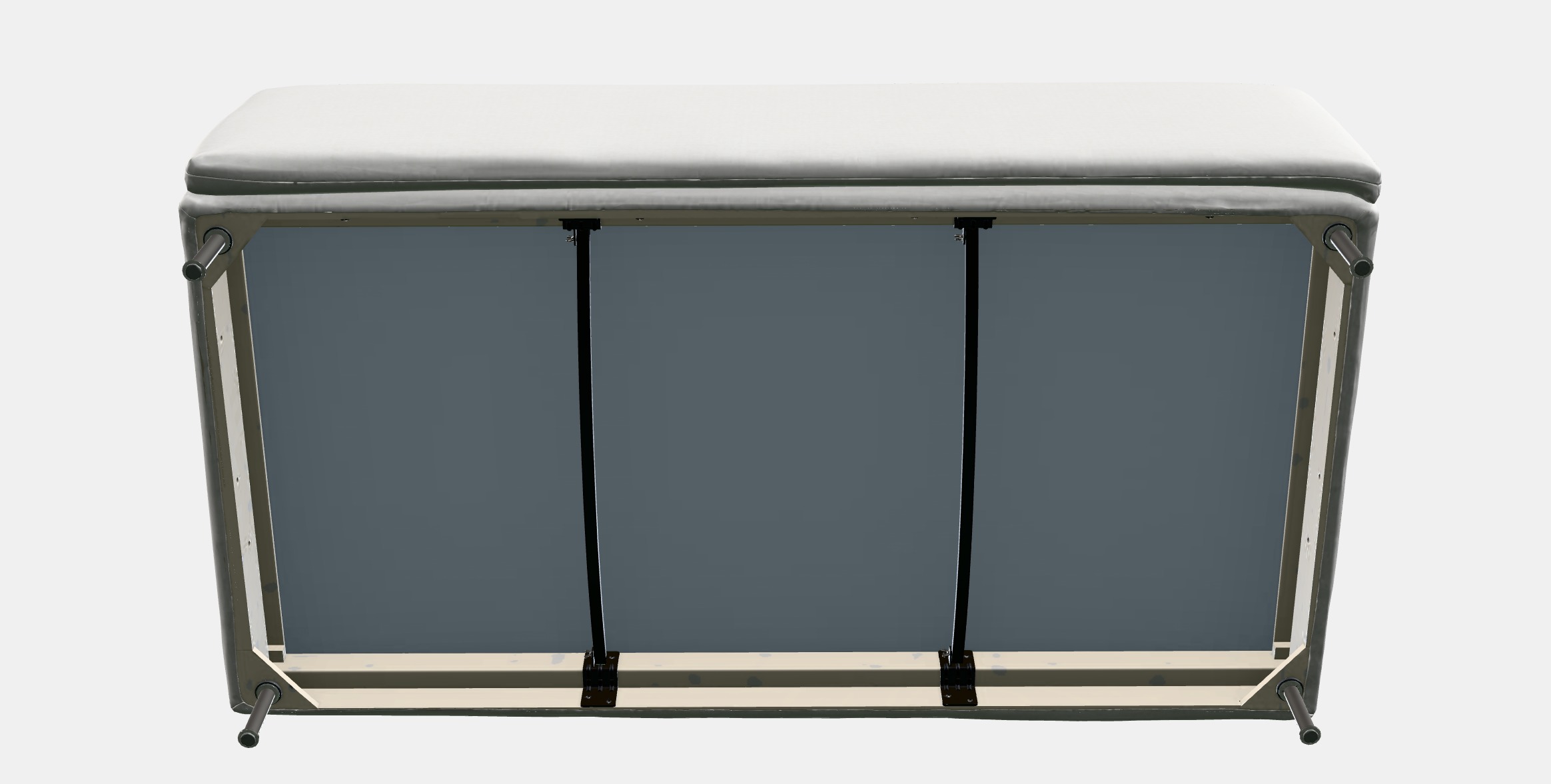 SODERHAMN 3-seat section 2 Low-poly 3D model_6