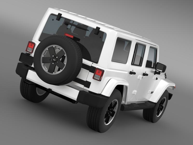 Jeep Wrangler Unlimited Altitude 2012 3D model_4