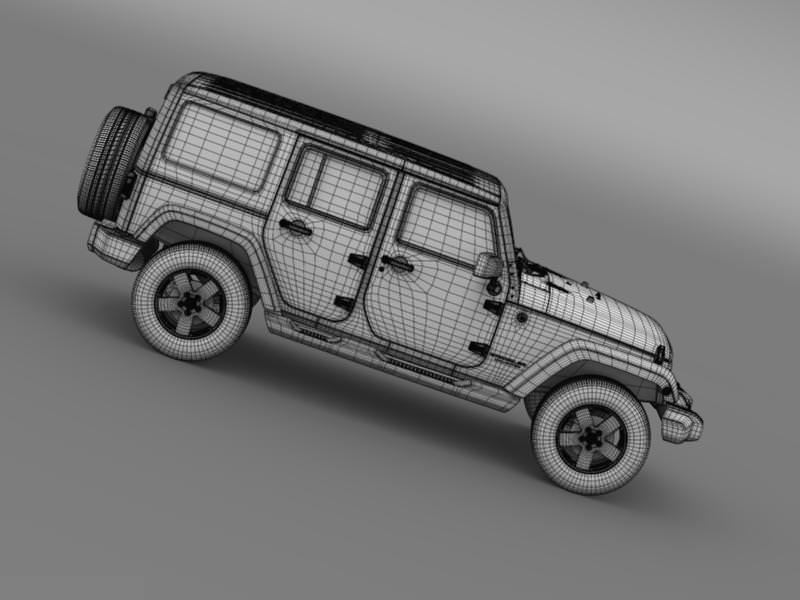 Jeep Wrangler Unlimited Altitude 2012 3D model_18
