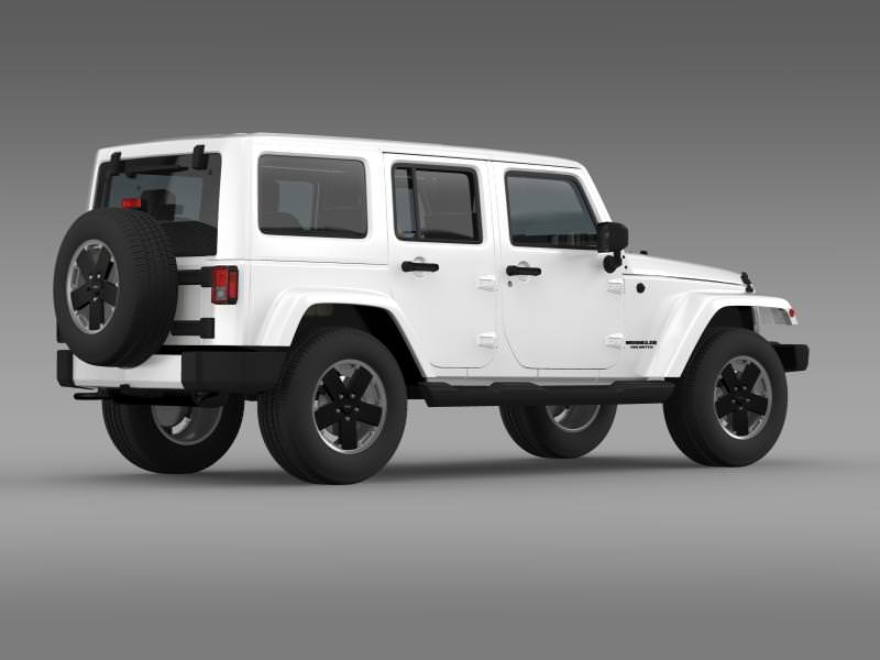 Jeep Wrangler Unlimited Altitude 2012 3D model_10