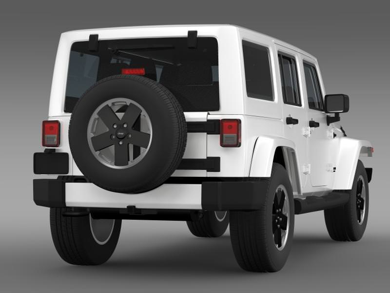 Jeep Wrangler Unlimited Altitude 2012 3D model_9