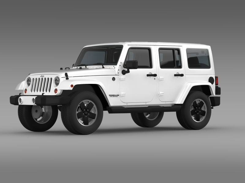 Jeep Wrangler Unlimited Altitude 2012 3D model_2