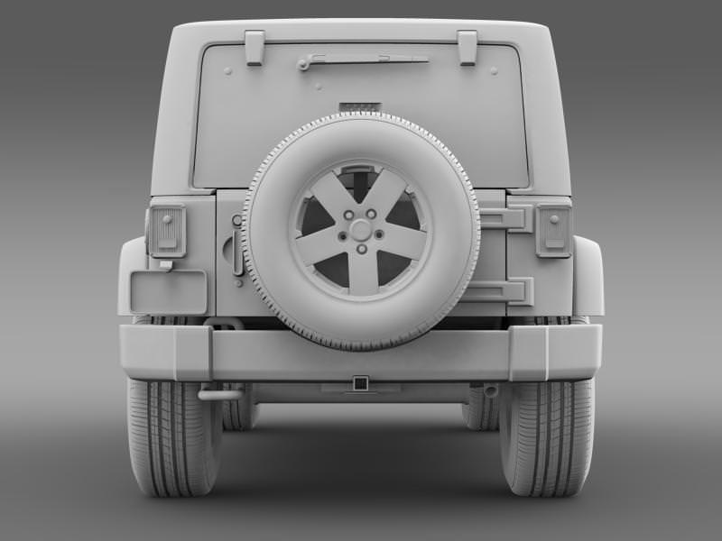 Jeep Wrangler Unlimited Altitude 2012 3D model_15