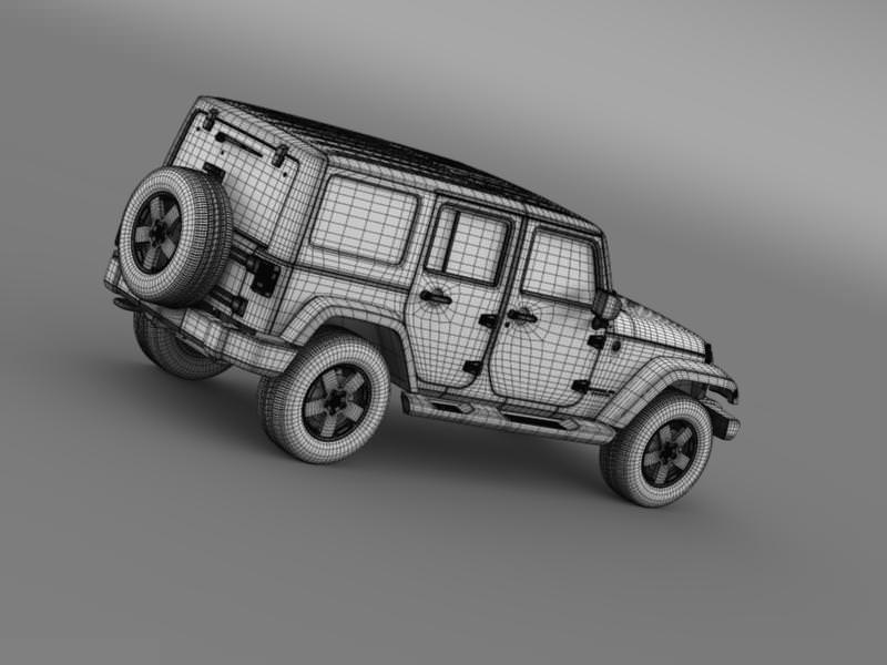 Jeep Wrangler Unlimited Altitude 2012 3D model_17