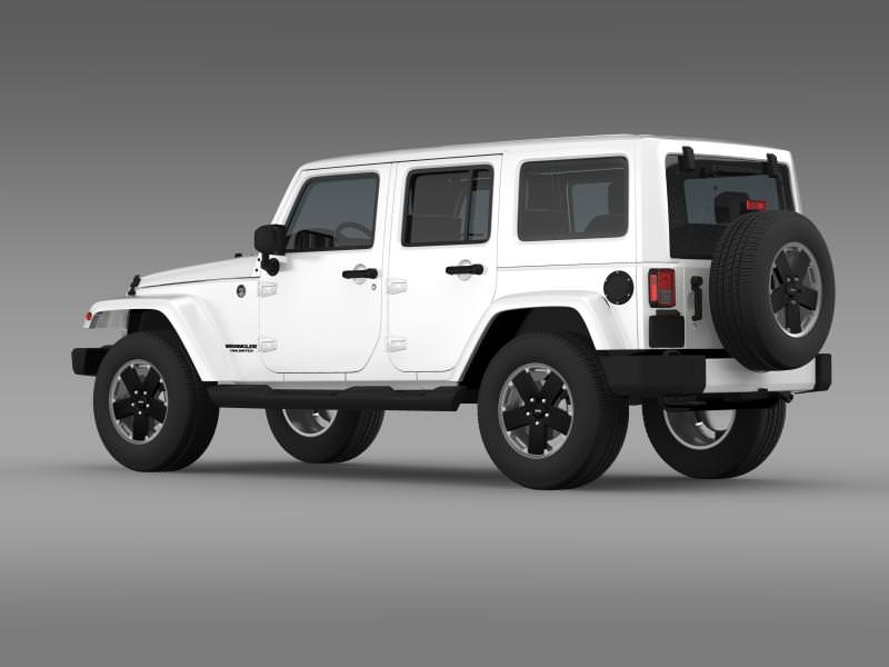 Jeep Wrangler Unlimited Altitude 2012 3D model_7