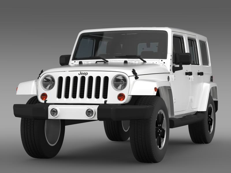Jeep Wrangler Unlimited Altitude 2012 3D model_1