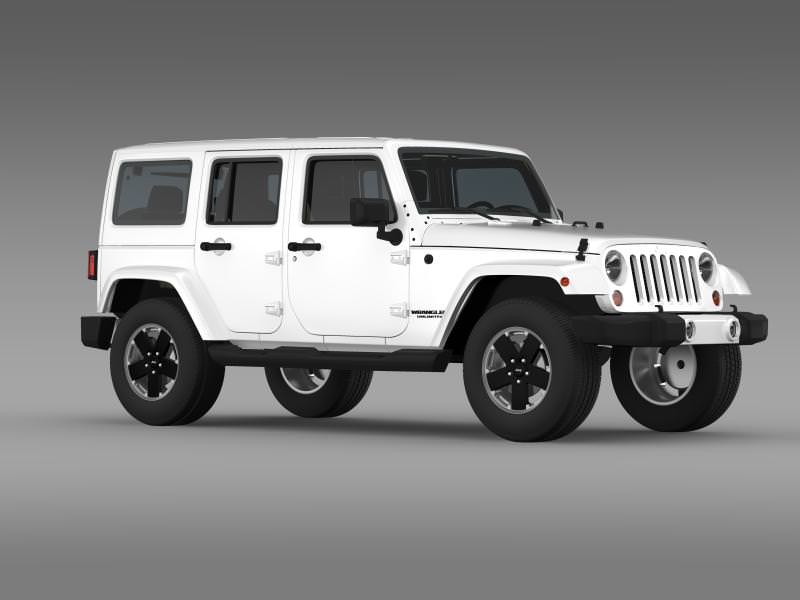 Jeep Wrangler Unlimited Altitude 2012 3D model_12