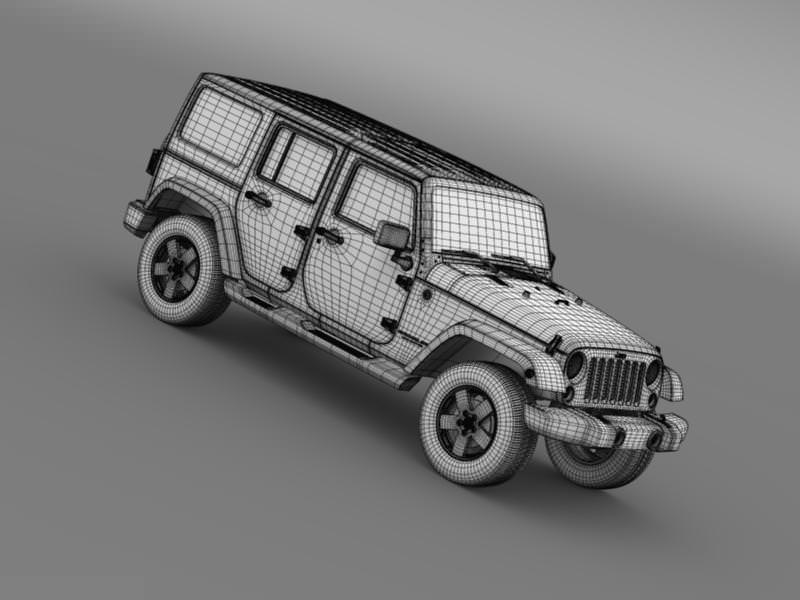 Jeep Wrangler Unlimited Altitude 2012 3D model_20