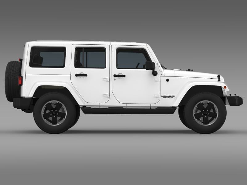 Jeep Wrangler Unlimited Altitude 2012 3D model_11