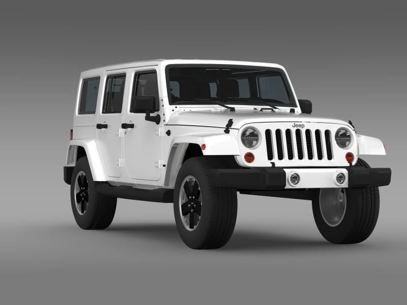 Jeep Wrangler Unlimited Altitude 2012 3D model_14