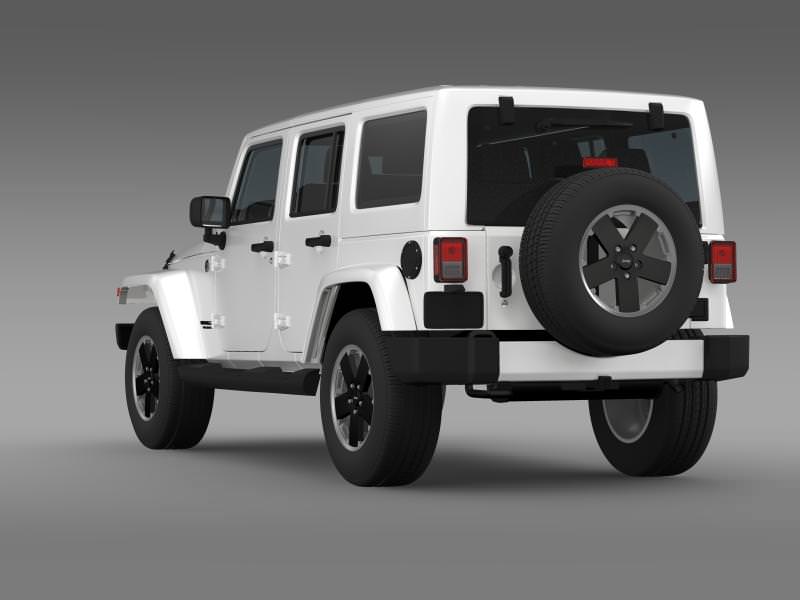 Jeep Wrangler Unlimited Altitude 2012 3D model_6