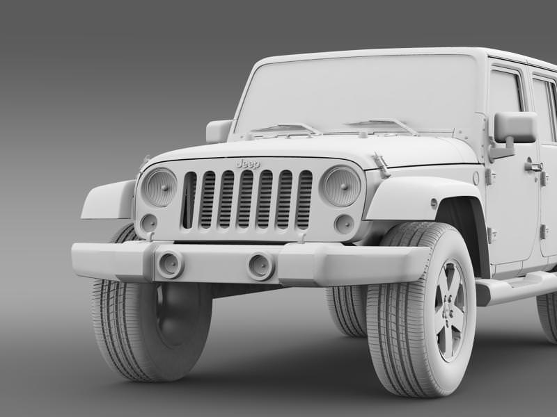 Jeep Wrangler Unlimited Altitude 2012 3D model_16