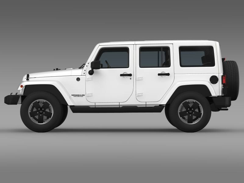 Jeep Wrangler Unlimited Altitude 2012 3D model_5