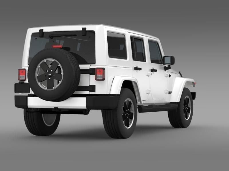 Jeep Wrangler Unlimited Altitude 2012 3D model_8