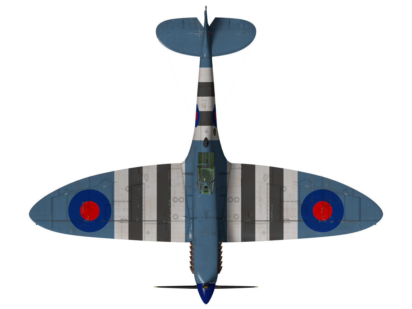Supermarine spitfire Mk-XI 3D model_13