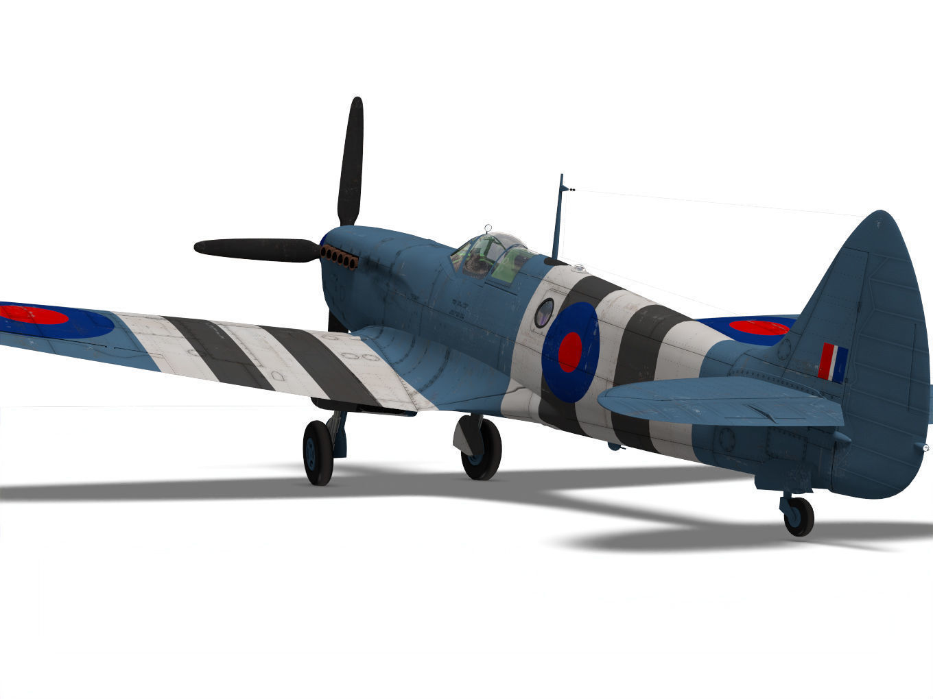Supermarine spitfire Mk-XI 3D model_6