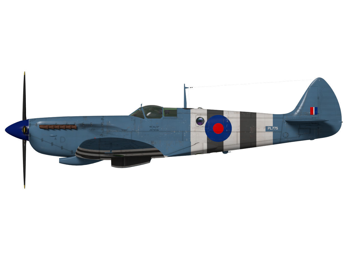 Supermarine spitfire Mk-XI 3D model_9