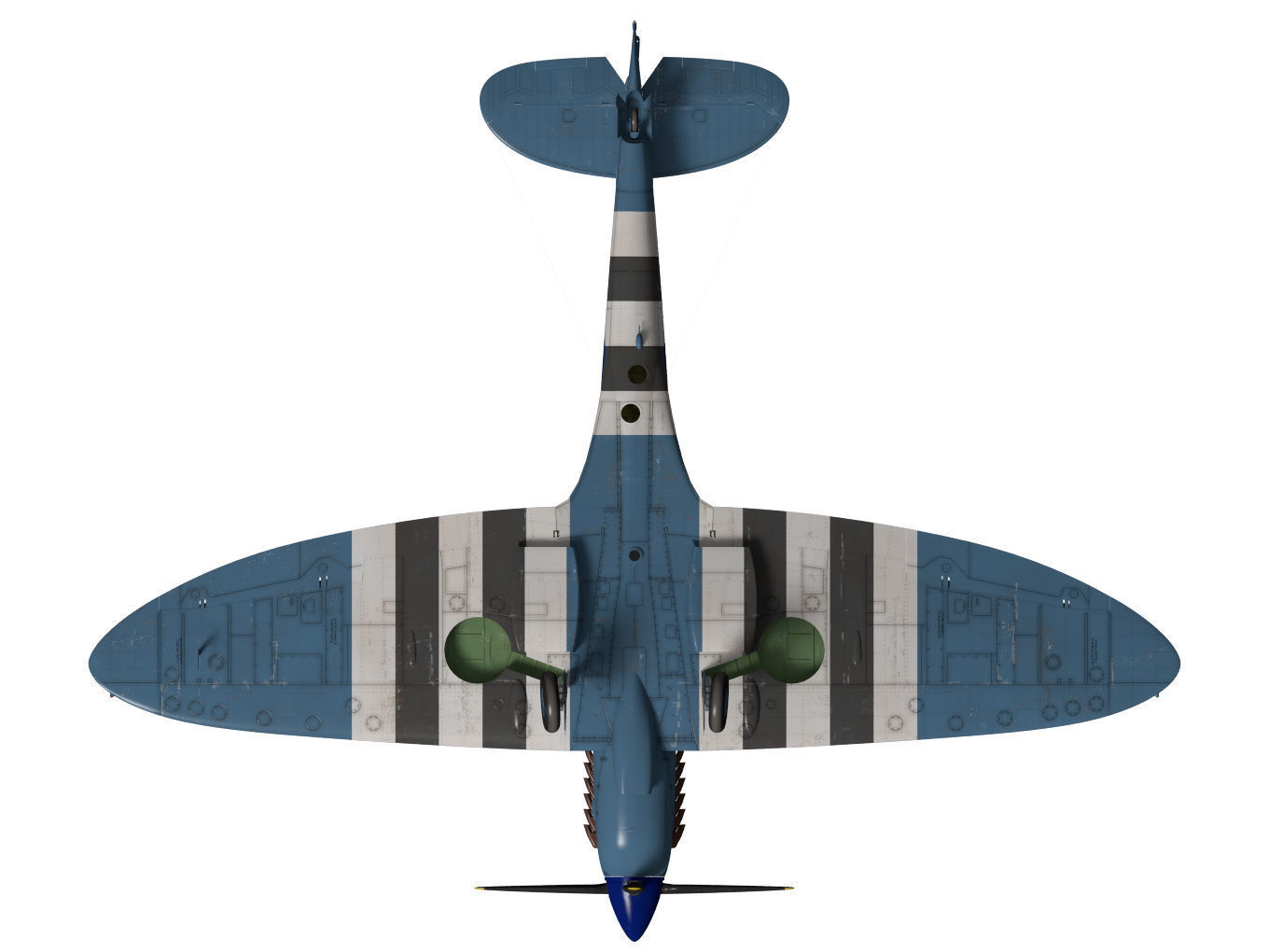 Supermarine spitfire Mk-XI 3D model_15