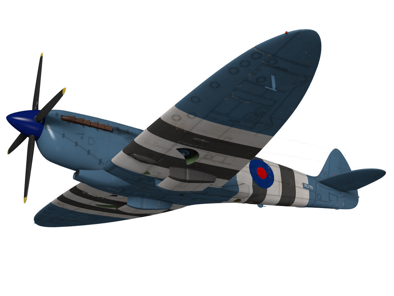 Supermarine spitfire Mk-XI 3D model_3