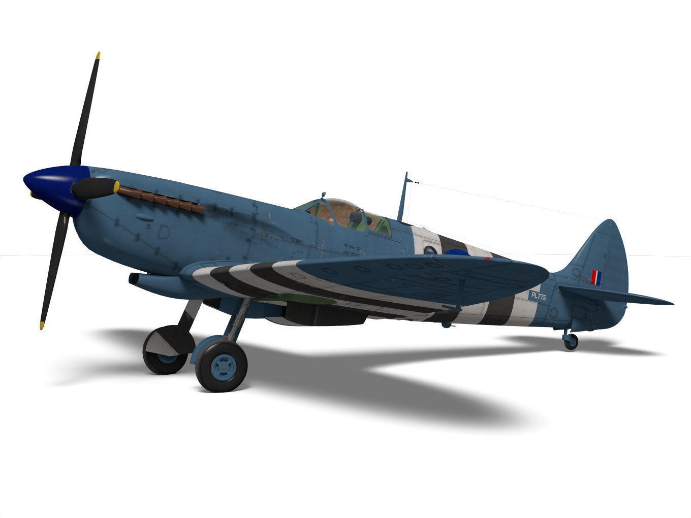 Supermarine spitfire Mk-XI 3D model_5