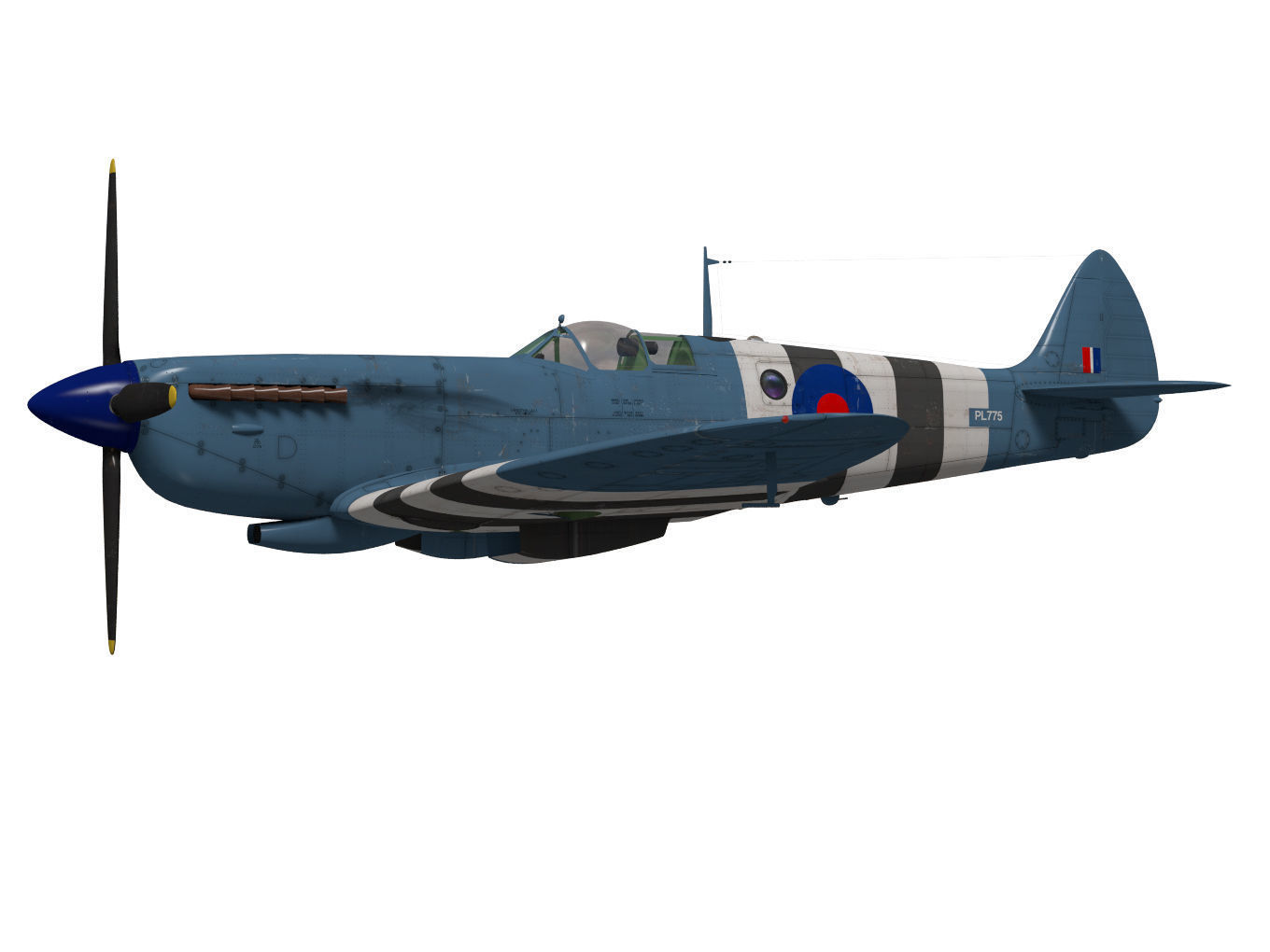 Supermarine spitfire Mk-XI 3D model_2