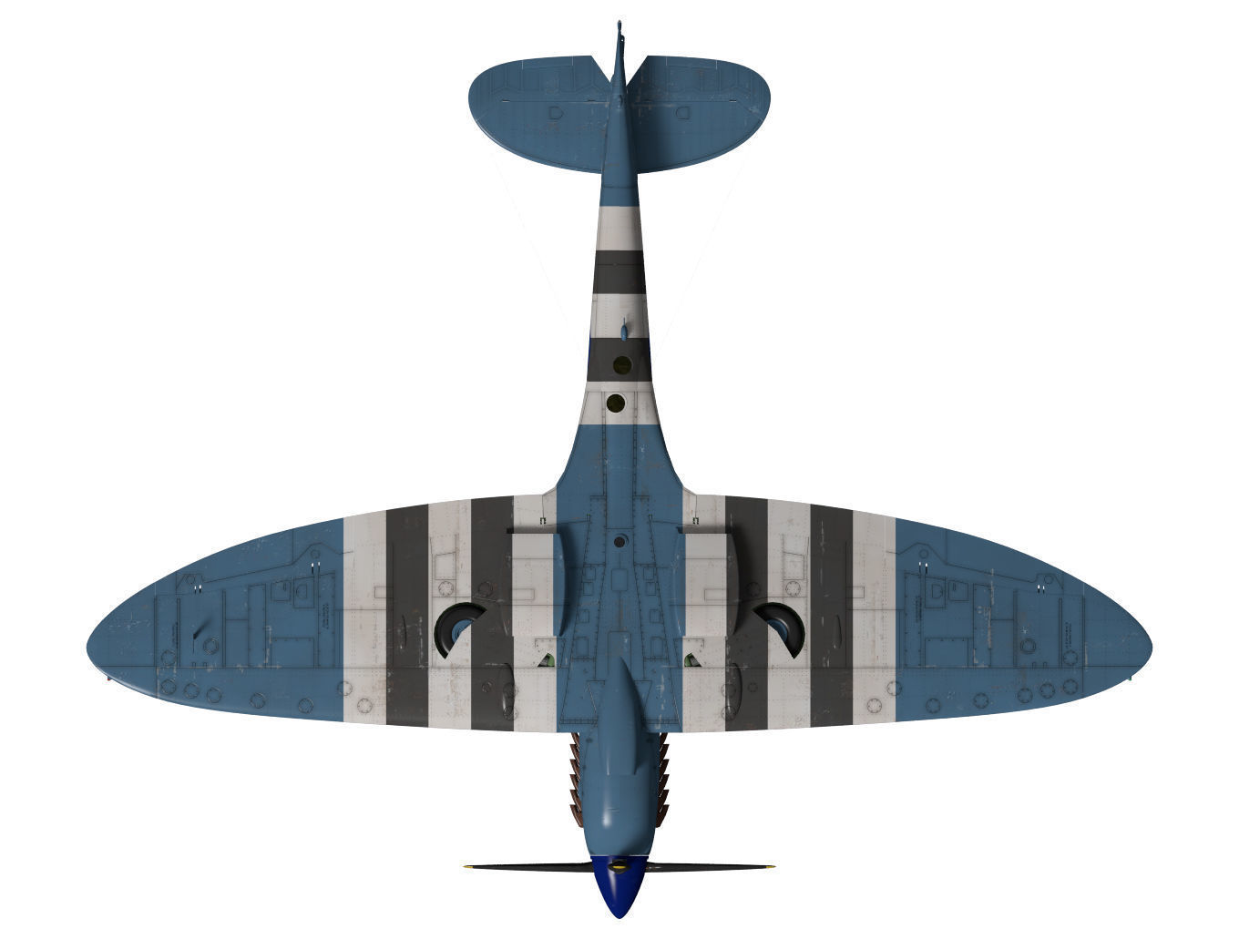 Supermarine spitfire Mk-XI 3D model_14