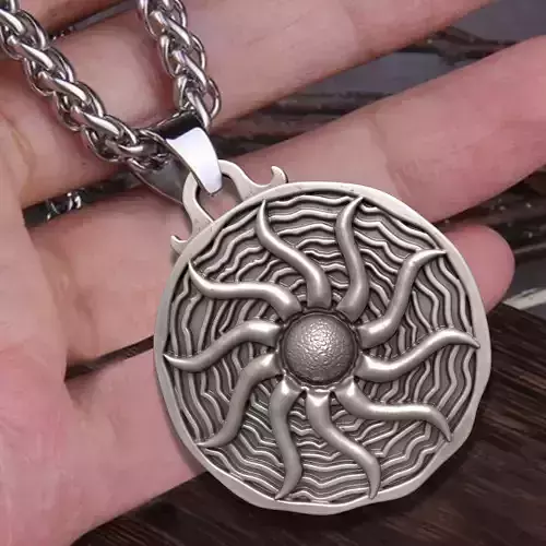 ANCIENT SUN PENDANT 3D print model