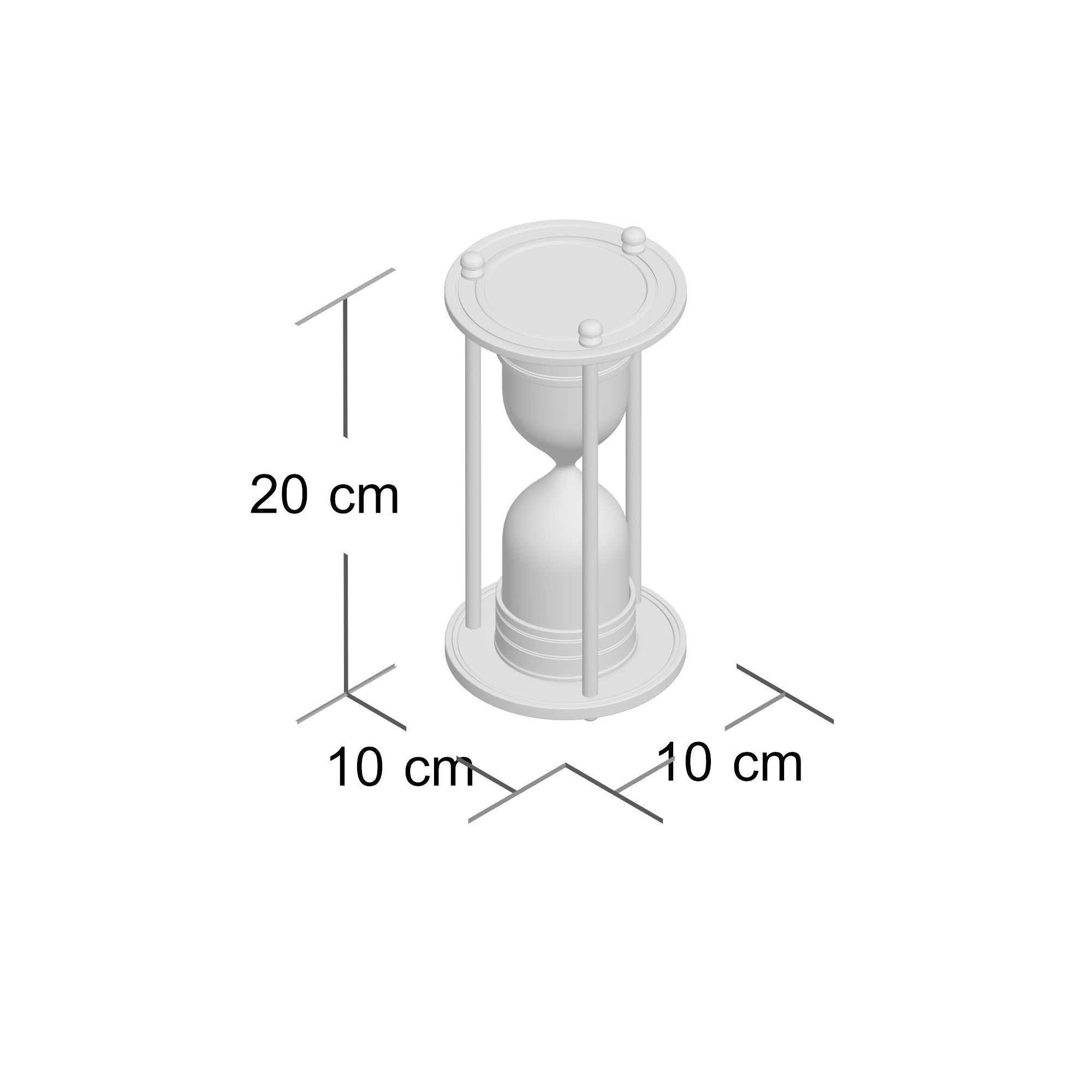 Bull Wolken Hourglass 3D model_1